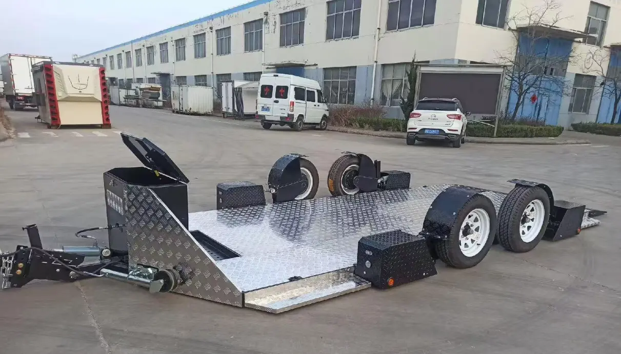 Remorcă hidraulică de ridicare cu două axe de 2,5 T